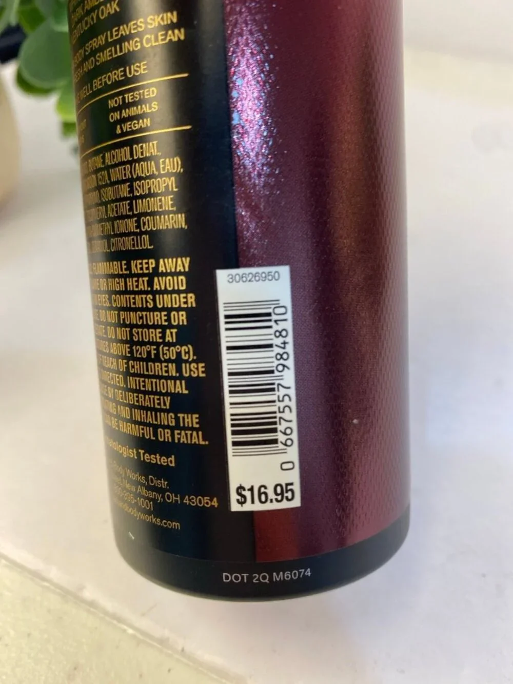 Men’s “Bourbon” Bath & Body Works New Body Spray